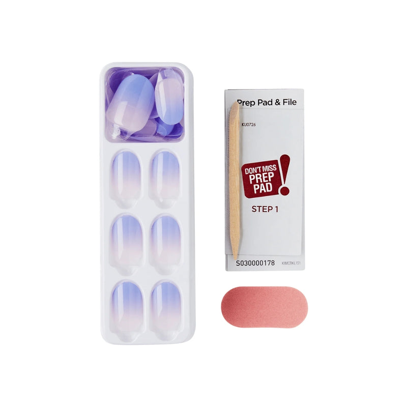 Kiss False Nails IMC53C Impress The No Glue Mani Color Ombre Nails Friendzone Short 30 Count