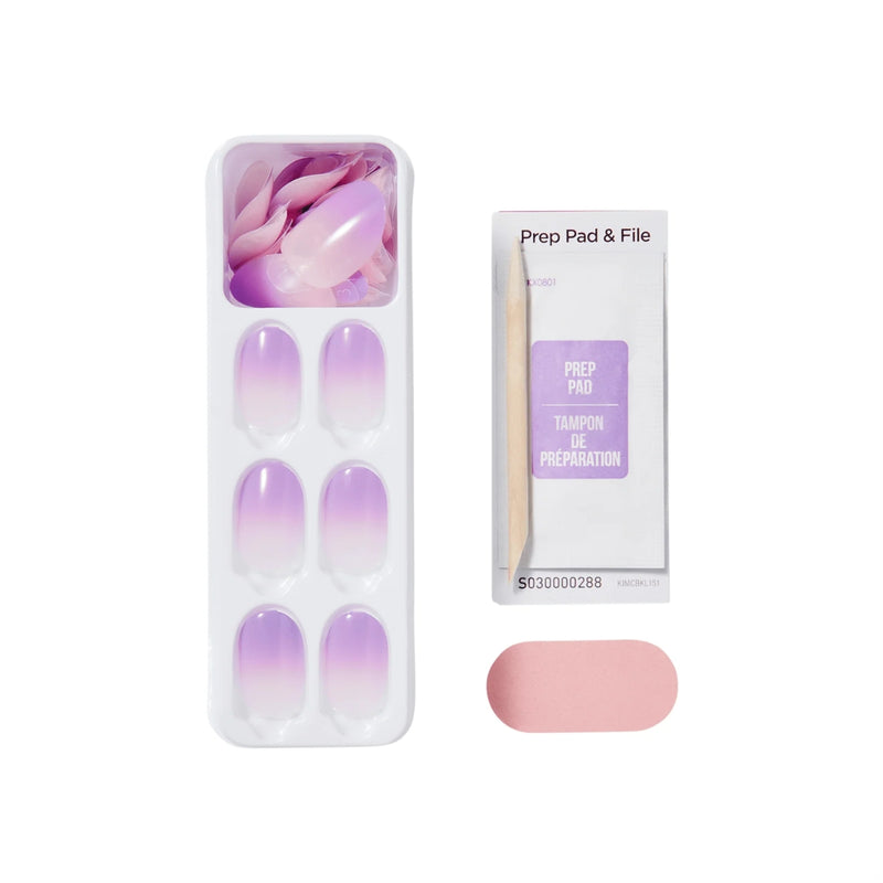 Kiss False Nails IMC52C Impress The No Glue Mani Color Ombre Nails Take A Chance Short 30 Count