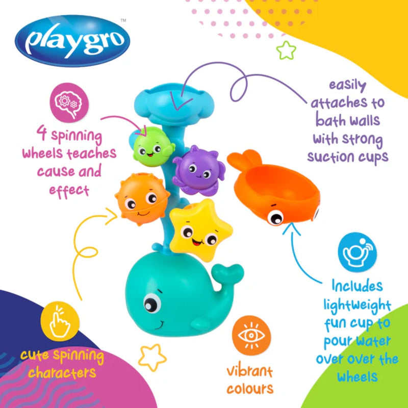 Playgro Bath Toy Whirly Whale Fountain 12 Months+