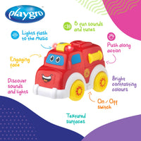 Playgro Lights & Sounds Fire Truck 1-3 Years+ Toy