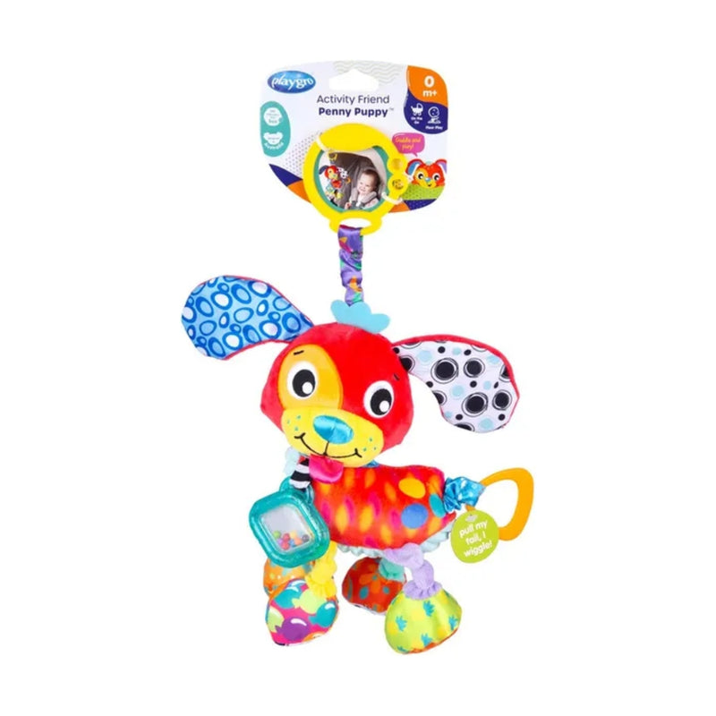 Playgro On The Go Activity Friend Penny Puppy 0 Month+ Clip-On Toy
