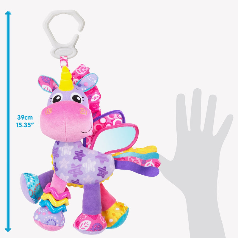 Playgro On The Go Activity Friend Stella Unicorn 0 Month+ Clip-On Toy