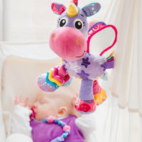 Playgro On The Go Activity Friend Stella Unicorn 0 Month+ Clip-On Toy