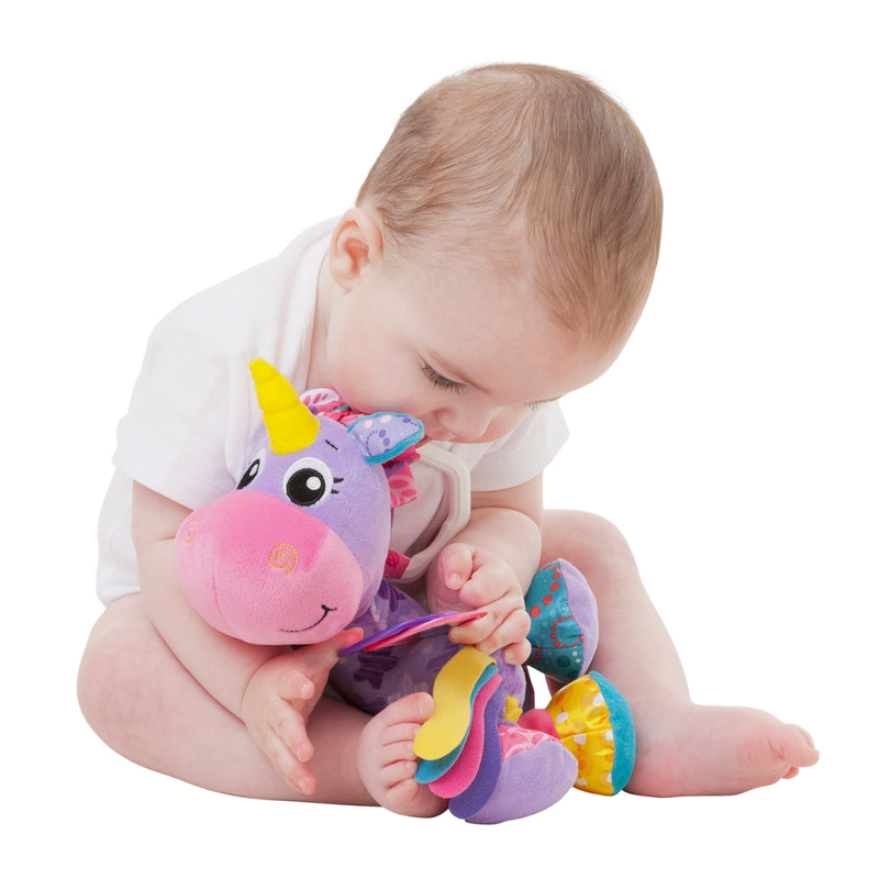 Playgro On The Go Activity Friend Stella Unicorn 0 Month+ Clip-On Toy