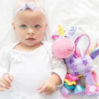 Playgro On The Go Activity Friend Stella Unicorn 0 Month+ Clip-On Toy