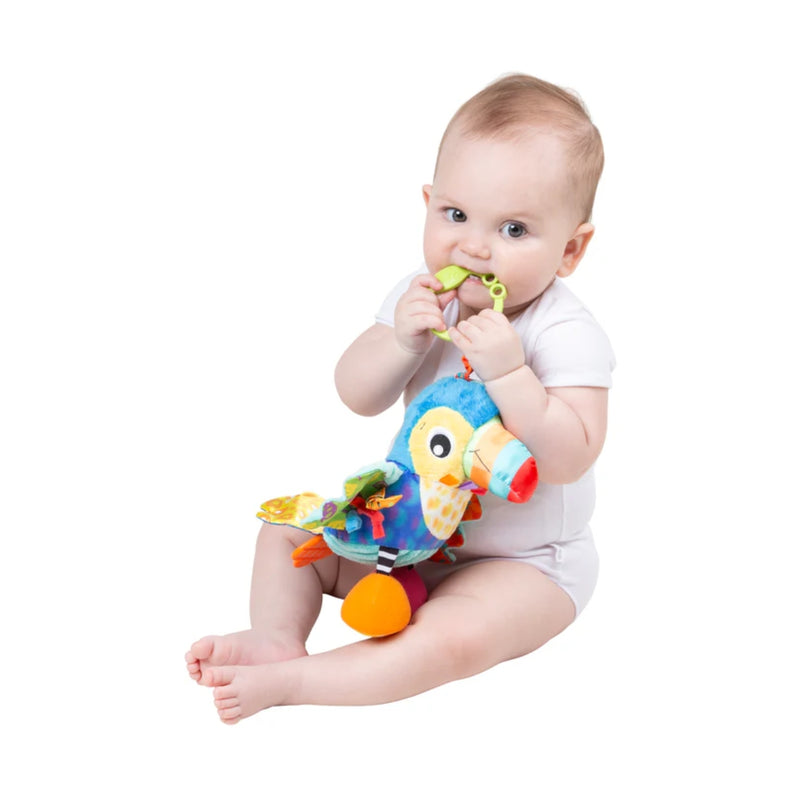 Playgro On The Go Activity Friend Tamika Toucan 0 Month+ Clip-On Toy