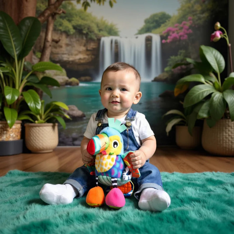 Playgro On The Go Activity Friend Tamika Toucan 0 Month+ Clip-On Toy