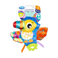 Playgro On The Go Crinkle Blankie Tamika Toucan 0 Month+ Sensory Toy