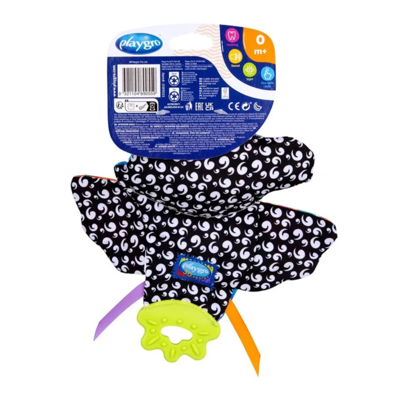Playgro On The Go Crinkle Blankie Tamika Toucan 0 Month+ Sensory Toy