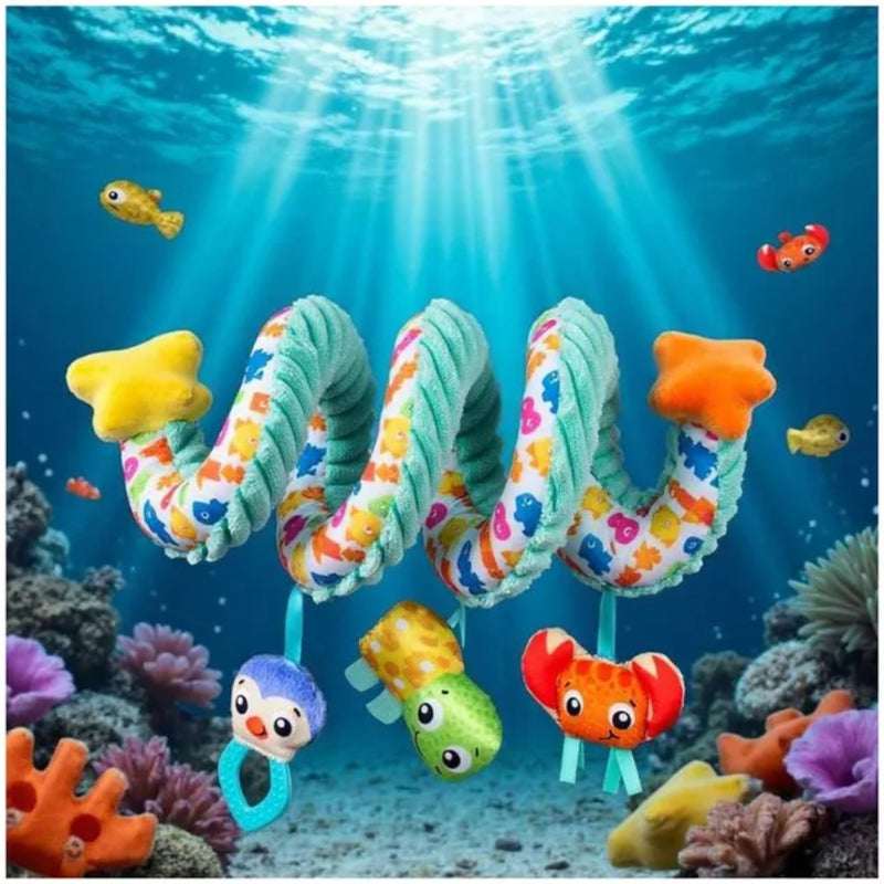 Playgro On The Go Ocean Adventure Twirly Whirly 0 Month+ Clip-On Toy