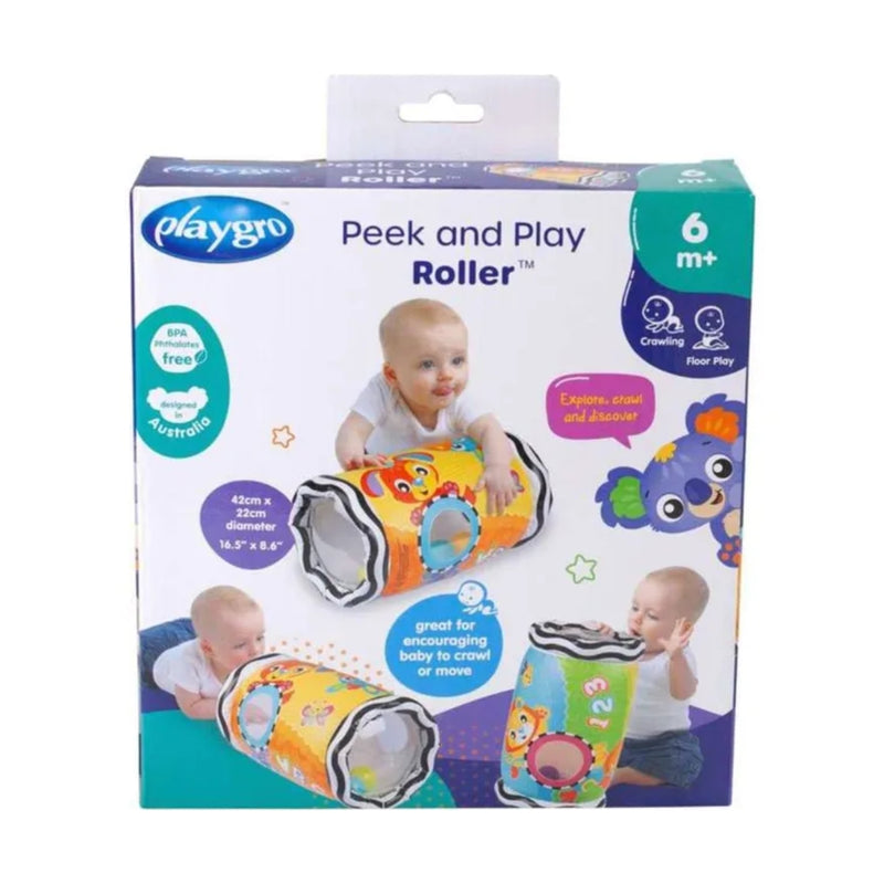 Playgro Peek & Play Roller 6 Months+ Crawling Toy