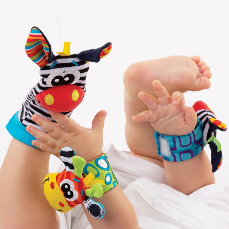 Playgro Rattle & Teether Jungle Wrist Rattle & Foot Finders 0 Month+ 4 Pieces