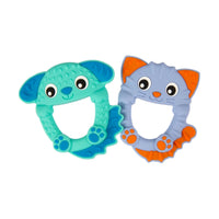 Playgro Rattle & Teether Soothe & Chew Silicone Teethers 3 Months+