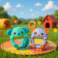 Playgro Rattle & Teether Soothe & Chew Silicone Teethers 3 Months+