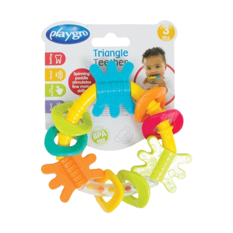 Playgro Rattle & Teether Triangle Teether 3 Months+