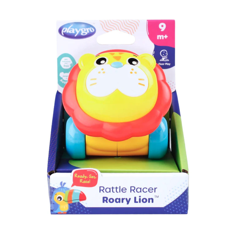Playgro Rattle Racer Roary Lion 9 Months+ Toy