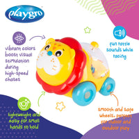 Playgro Rattle Racer Roary Lion 9 Months+ Toy