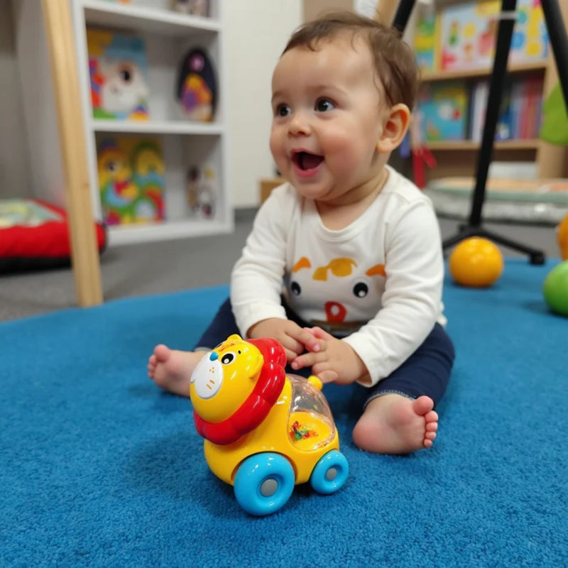 Playgro Rattle Racer Roary Lion 9 Months+ Toy