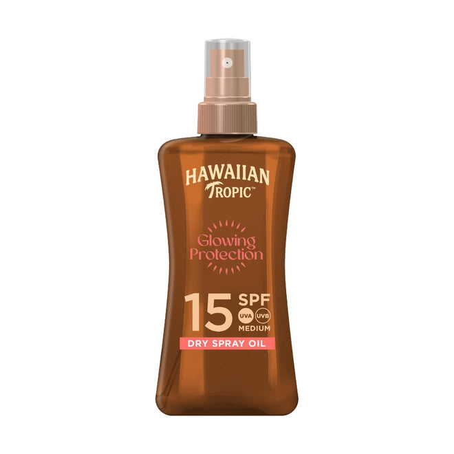 Hawaiian Tropic Glowing Protection Dry Spray Oil SPF15 200ml