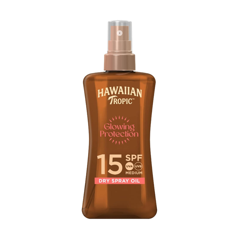 Hawaiian Tropic Glowing Protection Dry Spray Oil SPF15 200ml