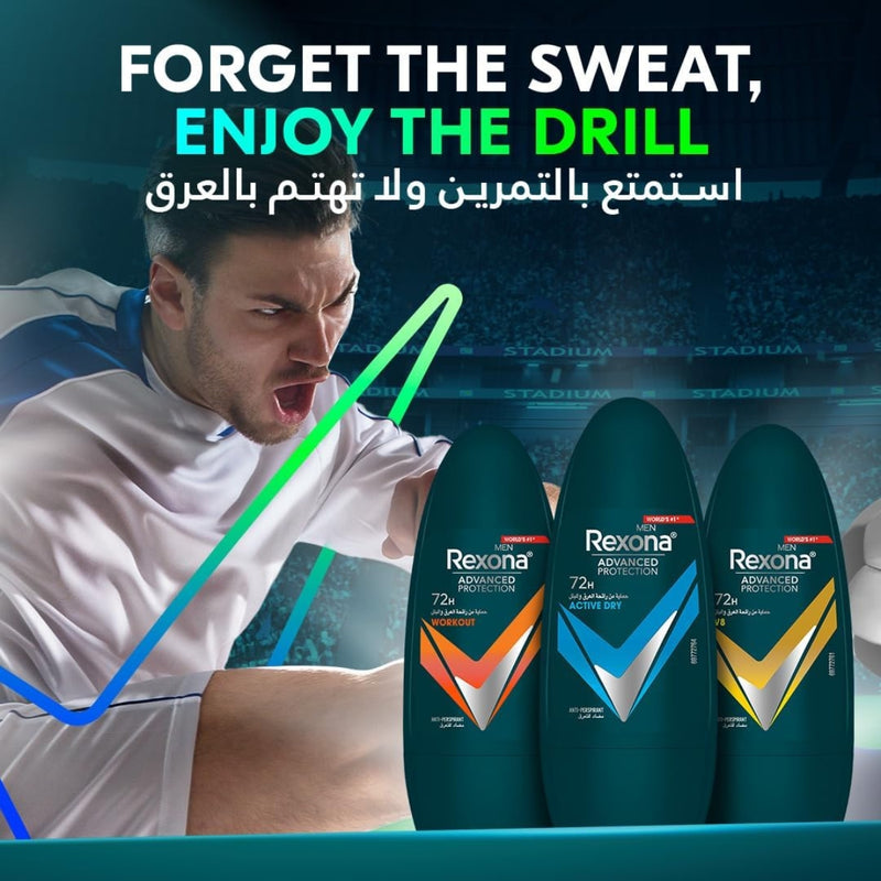Rexona Men Deodorant Roll On Active Dry 50ml
