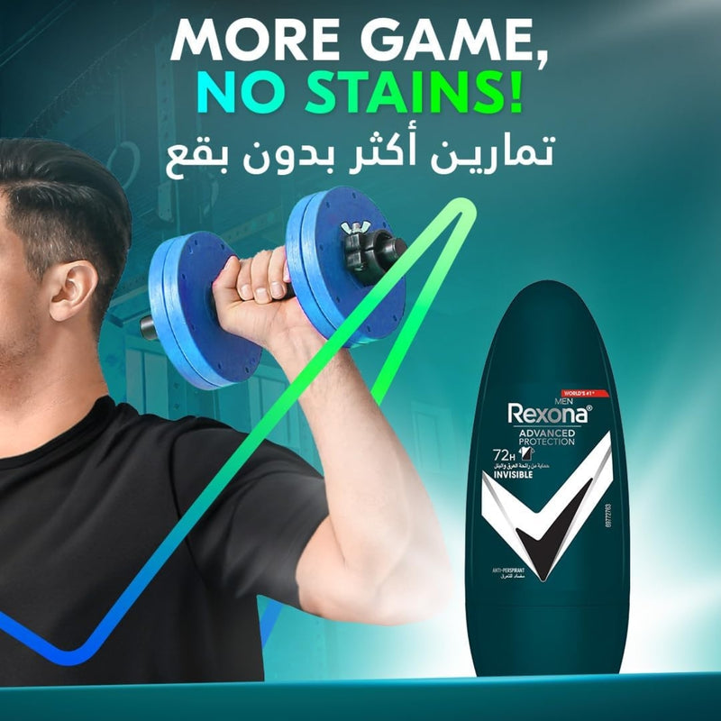 Rexona Men Deodorant Roll On Invisible 50ml
