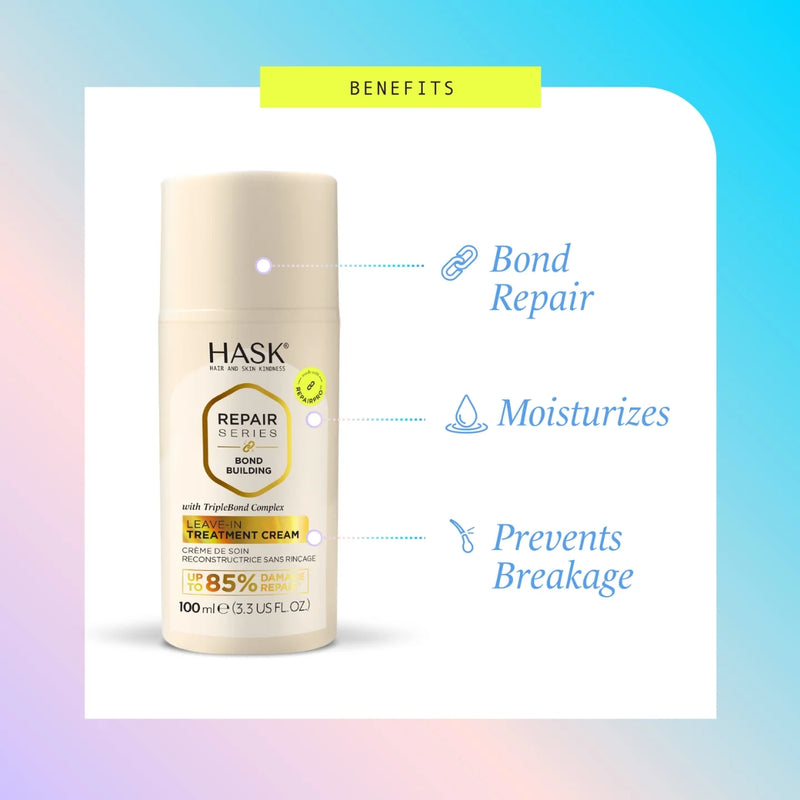 Hask Repair Series Bond Building Leave In Treatment Cream 100ml