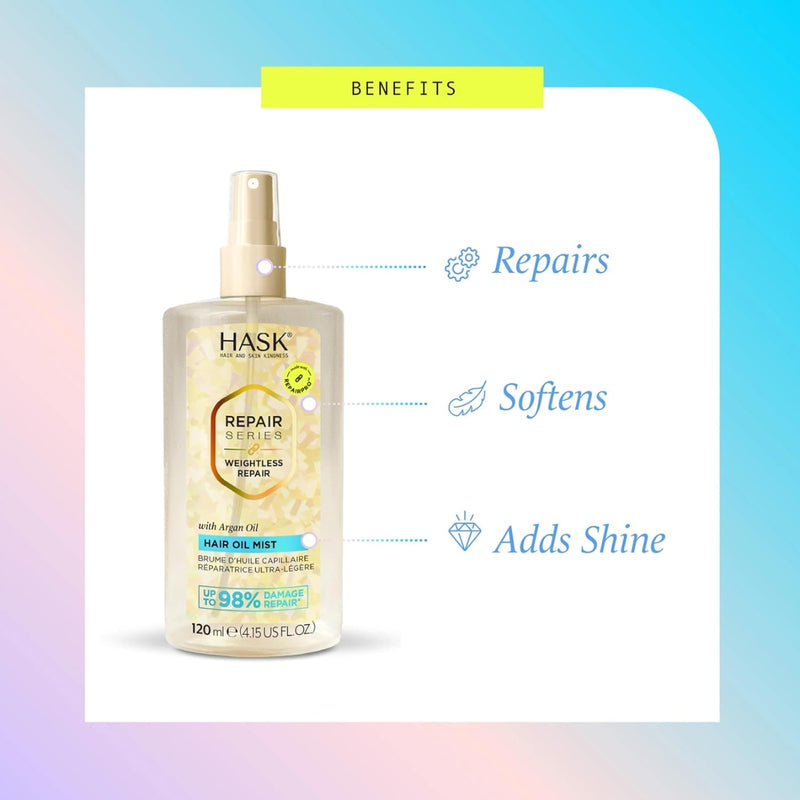 Hask Repair Series Weightless Repair Hair Oil Mist 120ml
