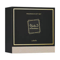 Lattafa Khamrah Eau de Parfum 100ml + Eau de Parfum 12ml + Hair Mist 50ml Gift Set
