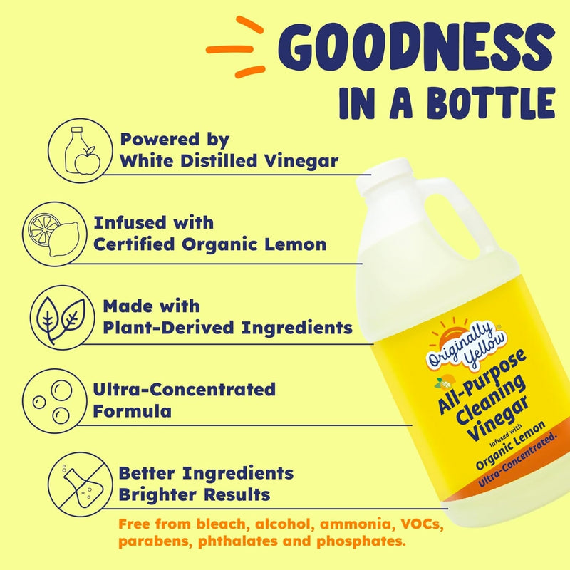 Originally Yellow All-Purpose Vinegar Cleaner Lemon 1.89L