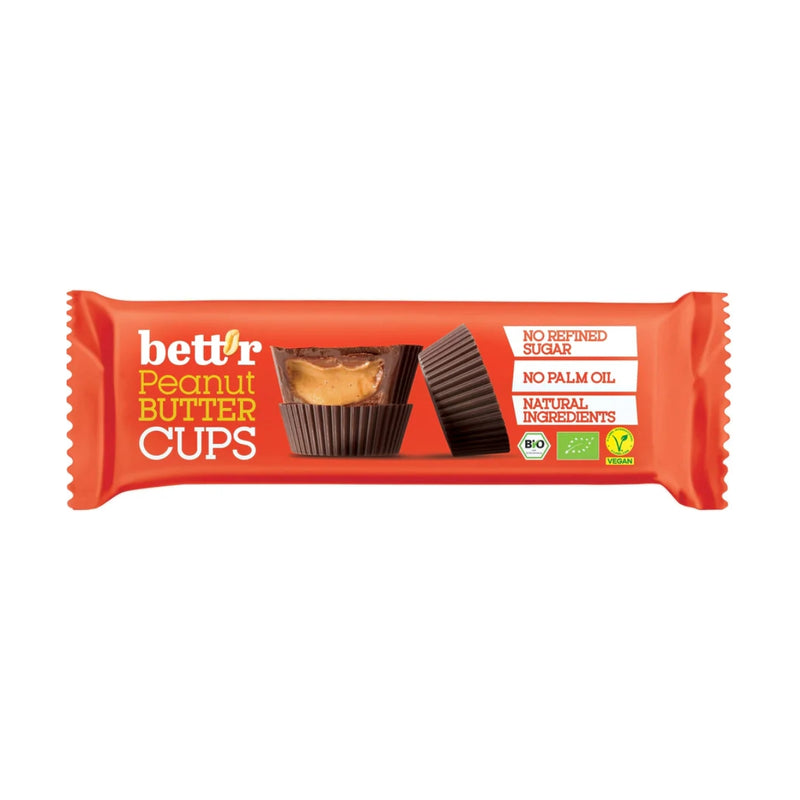 Bett'r Organic Peanut Butter Cups 39g