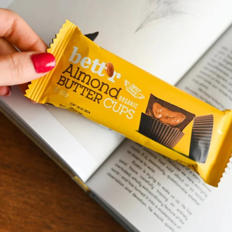 Bett'r Organic Almond Butter Cups 39g