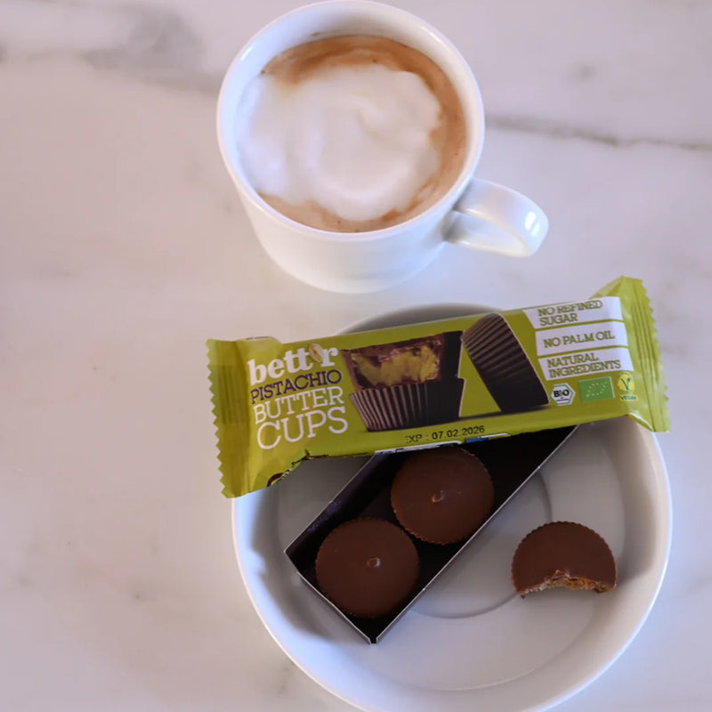 Bett'r Organic Pistachio Butter Cups 39g