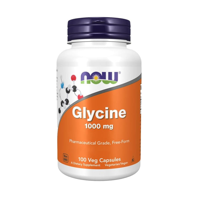 Now Glycine 1000mg 100 Vegetarian Capsules