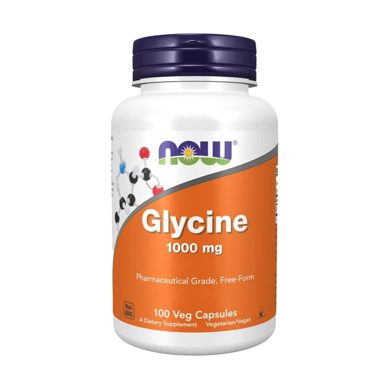 Now Glycine 1000mg 100 Vegetarian Capsules