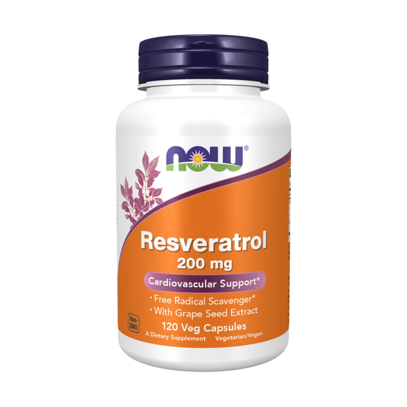 Now Resveratrol 200mg 120 Vegetarian Capsules