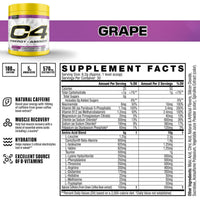 Cellucor C4 Energy + Aminos Pre Workout Powder Grape 30 Serves 255g