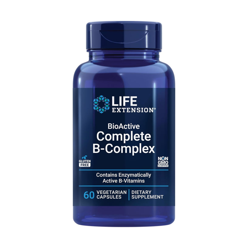 Life Extension BioActive Complete B Complex 60 Vegetarian Capsules
