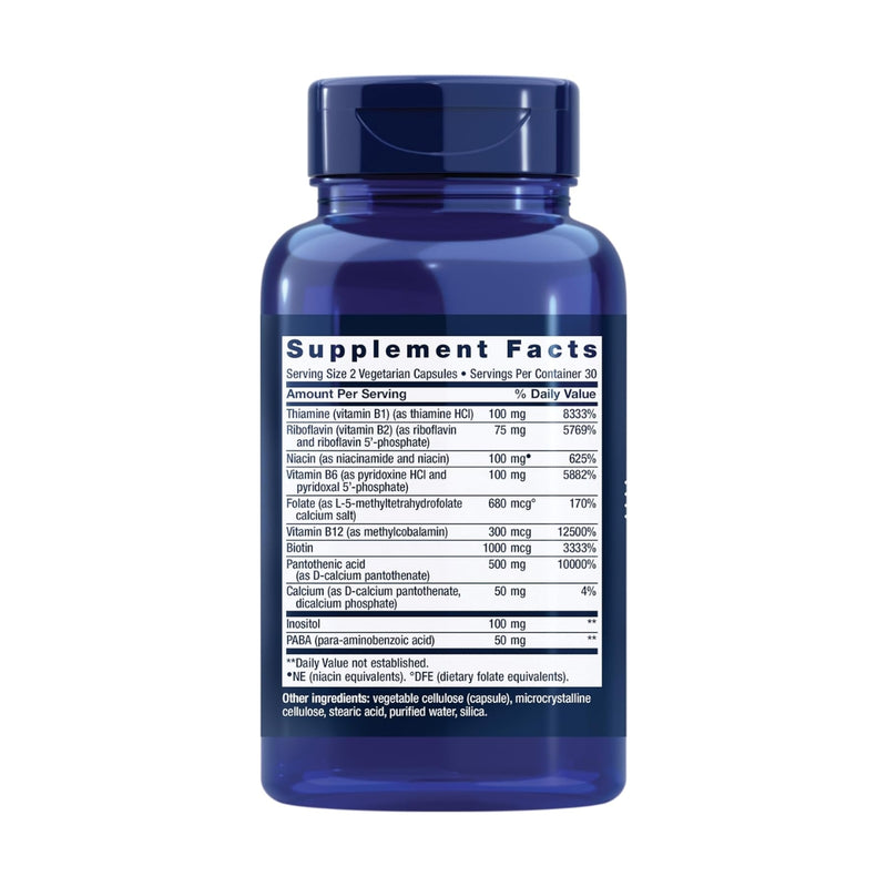 Life Extension BioActive Complete B Complex 60 Vegetarian Capsules