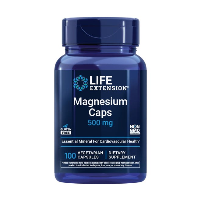 Life Extension Magnesium 500mg 100 Vegetarian Capsules