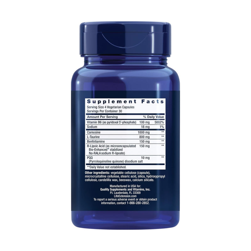 Life Extension Mitochondrial Energy Optimizer With PQQ 120 Vegetarian Capsules