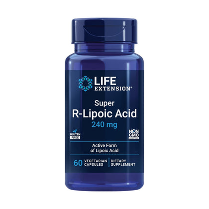 Life Extension Super R-Lipoic Acid 240mg 60 Vegetarian Capsules