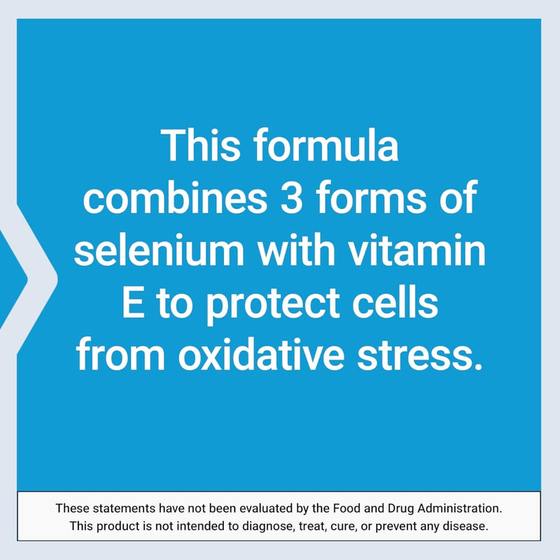Life Extension Super Selenium Complex 200mcg & Vitamin E 100 Vegetarian Capsules