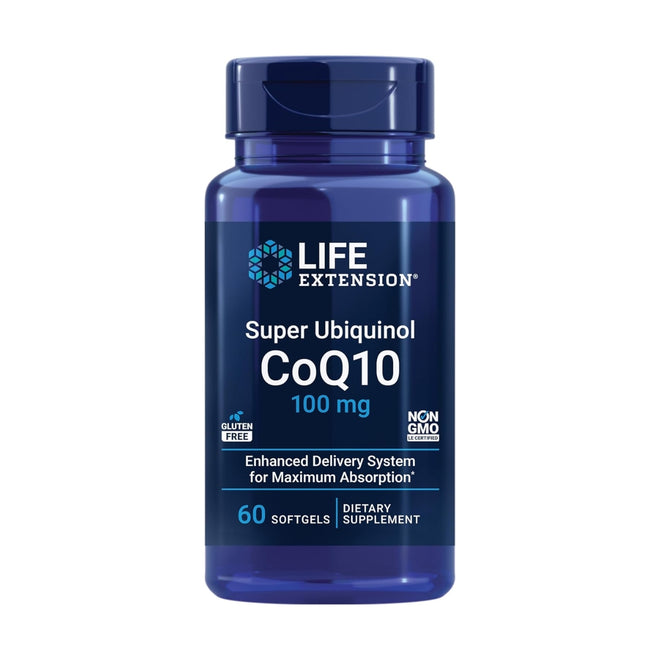 Life Extension Super Ubiquinol CoQ10 100mg 60 Softgels
