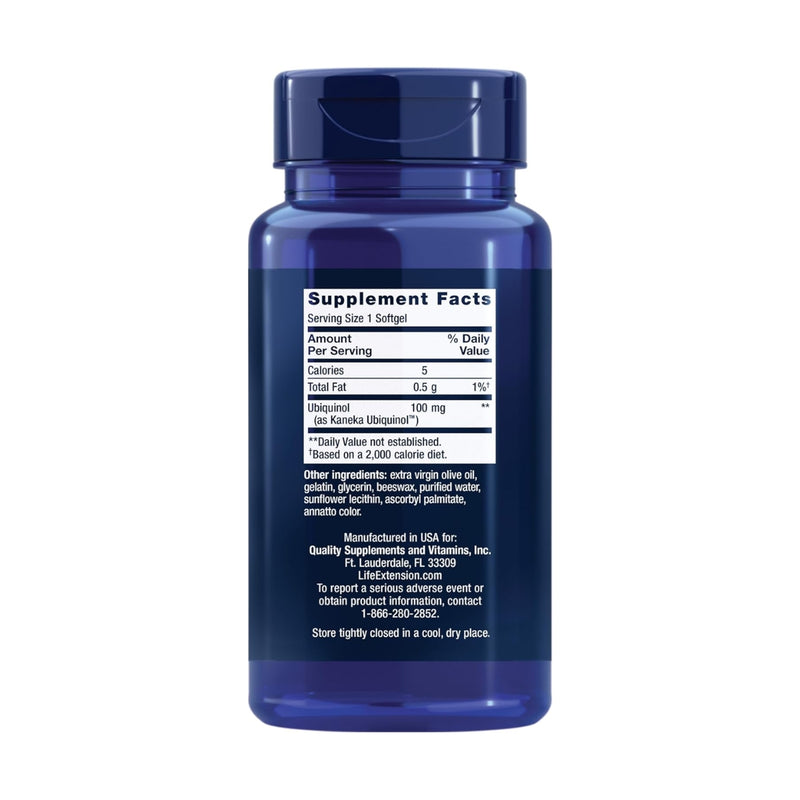 Life Extension Super Ubiquinol CoQ10 100mg 60 Softgels