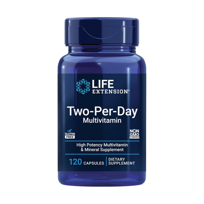 Life Extension Two-Per-Day Multivitamin 120 Capsules