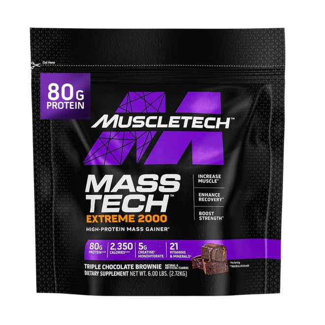 MuscleTech Mass Tech Extreme 2000 Triple Chocolate Brownie 2.72kg