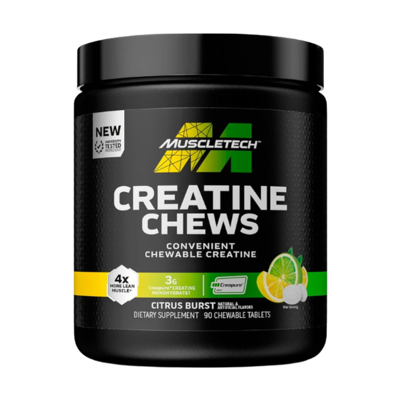 MuscleTech Creatine Chews Citrus Burst 90 Chewable Tablets
