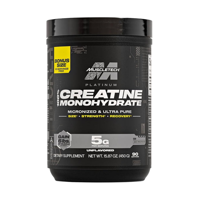MuscleTech Platinum 100% Creatine Monohydrate Unflavored 450g