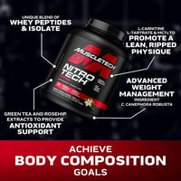 MuscleTech Nitro Tech Ripped Whey Protein Vanilla Bean 1.81kg